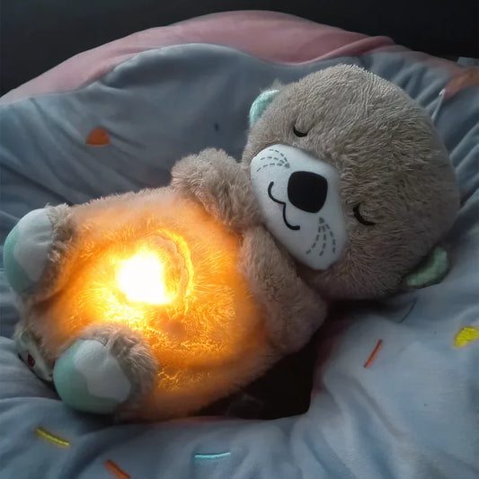 Breathing Teddy Bear with Soothing Music, Comfort Plush